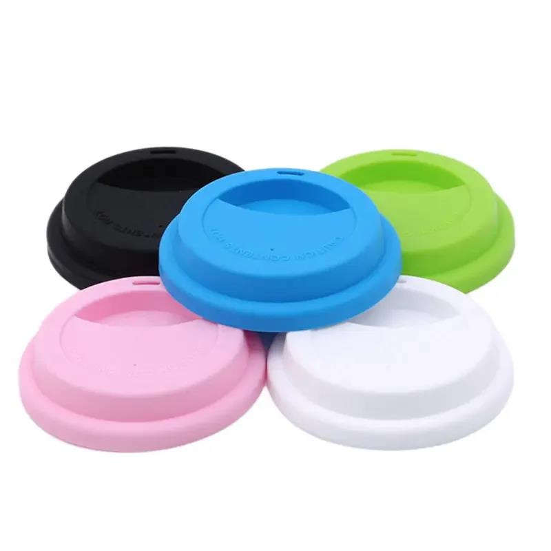 Tea Coffee Sealing Lid Caps Silicone Insulation Leakproof Cup Heat Resistant Anti-Dust Mug Cover Home Supplies Kitchen