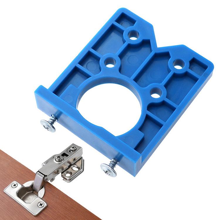 35mm Concealed Hinge Jig, Cabinet Door Hinge Hole Drilling Locator Installation Template Tool