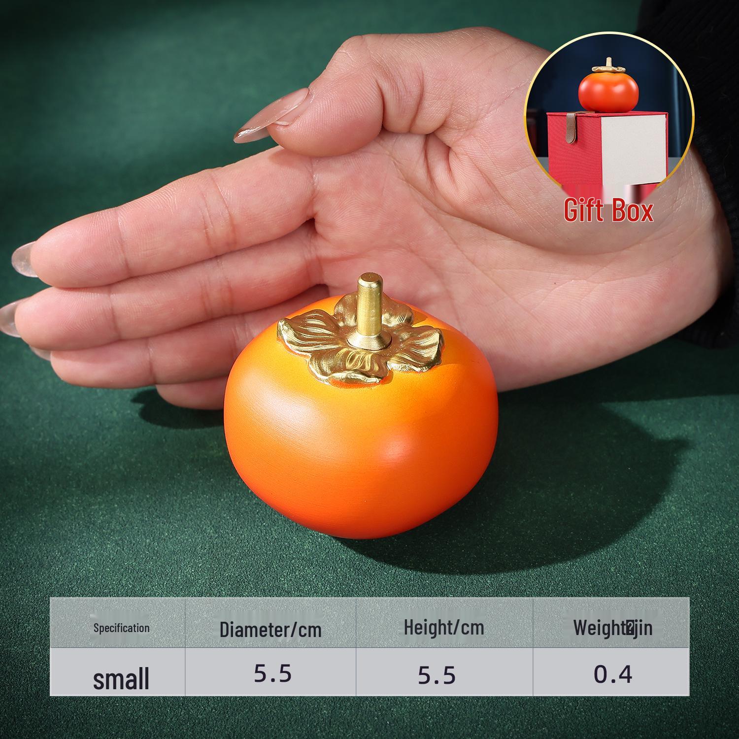 Brass Persimmon Ornament: Smooth Sailing Craft for Living Room or Office Decor