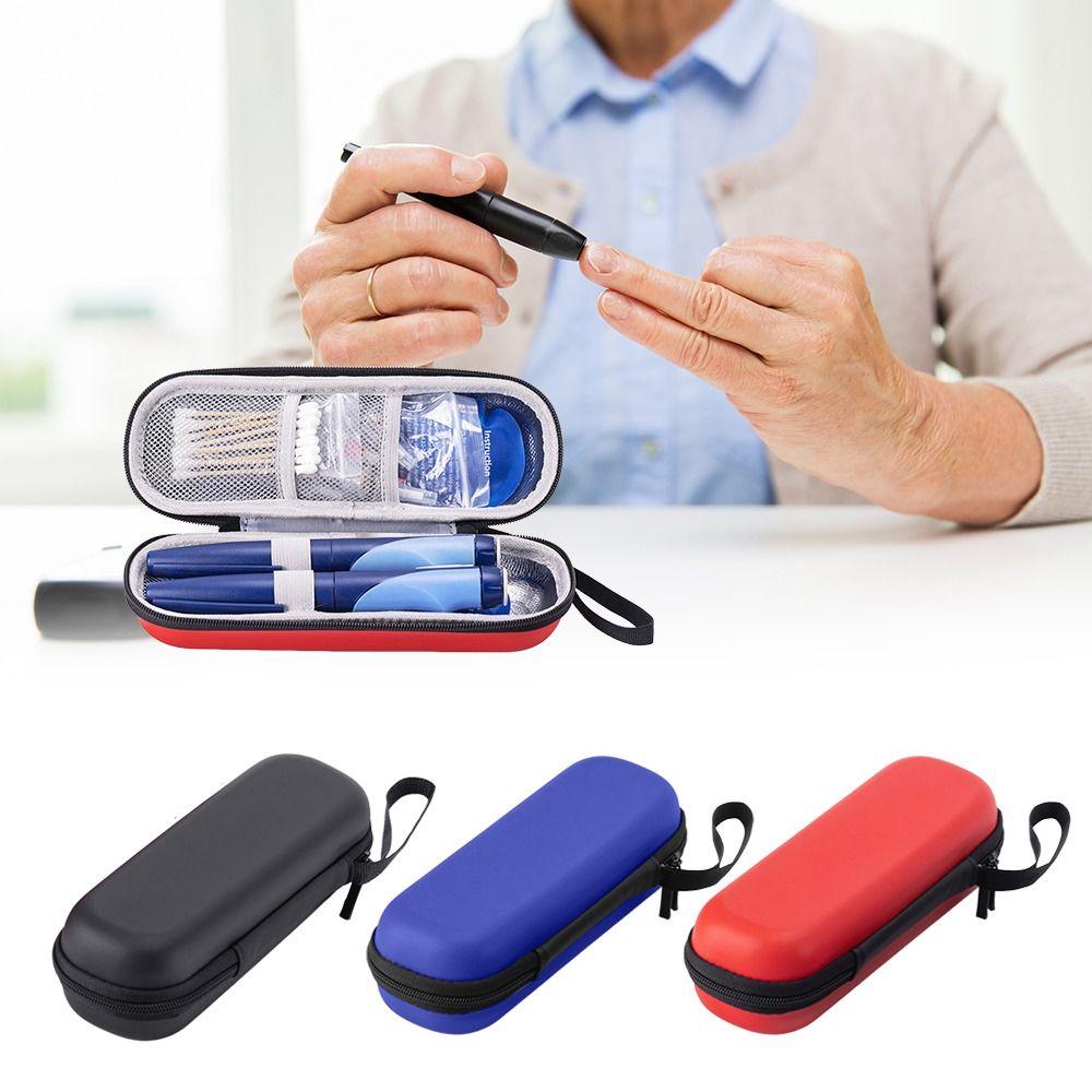 Portable PU Insulin Cooling Bag Waterproof Thermal Insulated Pen Bag Glaciated Cold Storage Bag for Diabetics