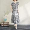 Dress for Woman Cotton Summer Plus Size Loose Floral Vintage Casual Printed Soft Long Holiday Dresses