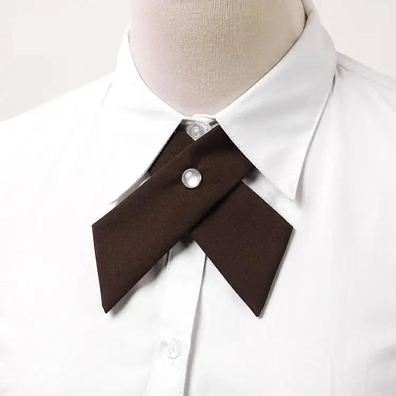 Student Uniform Bow Tie Crisscross Bow Tie for Women Girls School Uniform Adjustable Bowtie Pre-tied Necktie.