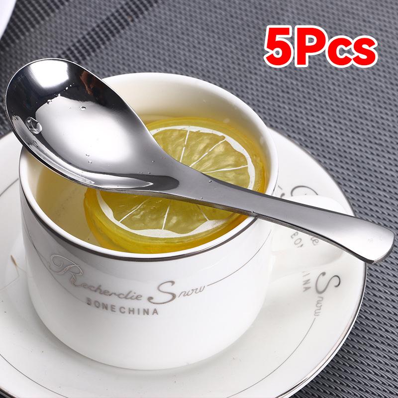 2025 New Stainless Steel Count's spoon Silver Rice Soup Spoon Kids Ice Cream Dessert Spoon Kitchen Dinner Tableware