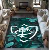 Florida Printed Flannel Area Rug Non Slip Soft Polyester Floor Carpet Indoor Decor Mat for Bedroom Living Room Sofa