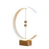 Table Lamp Magnetic Levitating Balls Faux Wood Base for Bedroom Holiday New Year Xmas Gift Reception Desk Waiting Area Decors