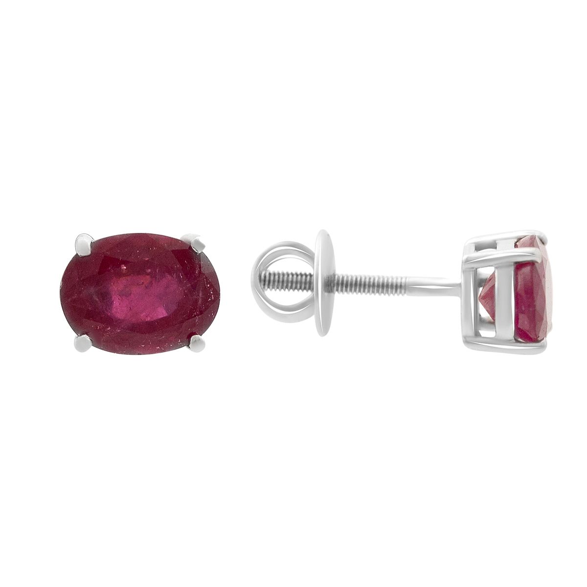 

Срібні сережки з натуральним рубіном 3.286ct (2151333) rubine червоний колір