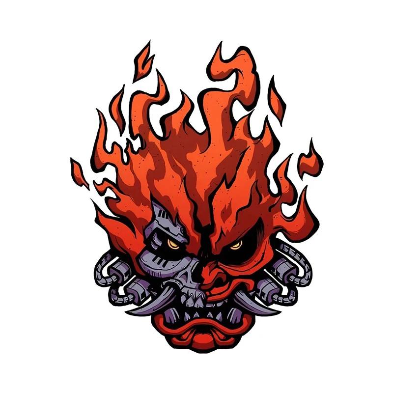 Samurai Band Red Eye Vinyl Car Stickers - Waterproof & UV Resistant Decals for Auto Body, Motorcycle Helmets & Laptop Bags