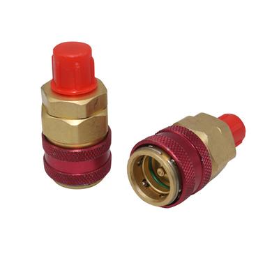 R134A Raccordo Rapido Dritto Alta Pressione Adattatore Refrigerante A/C Auto Strumenti Riparazione Auto manometro