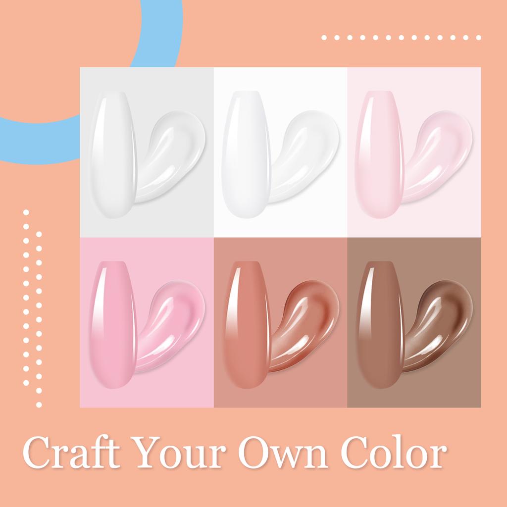 MAYJAM Nail Extension Gel Kit 15g Quick Building Set Gel Polish Nail Art Extensions Double-headed Nail Phototherapy Pen Gift Set for Manicure