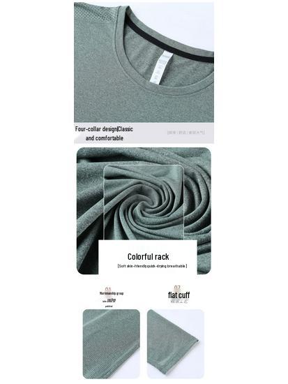 Men's Autumn Mesh Breathable Quick-Dry Long Sleeve Fitness and Running T-Shirt