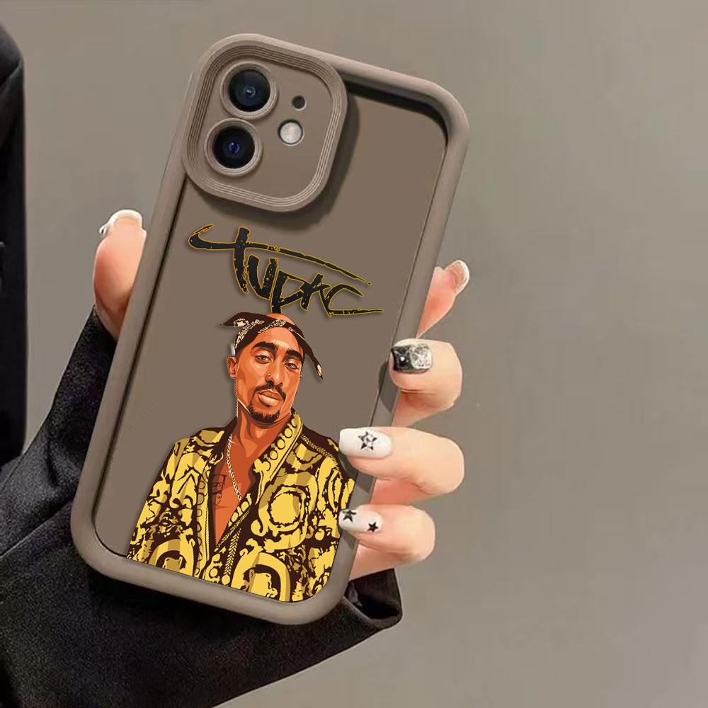 Tupac Shakur Hip Hop 2pac Cover Phone Case For Redmi NOTE 9 9S 10 10S 11 11S 11T 12 12S 13 14 PRO PLUS 4G 5G Silicone Case Shell