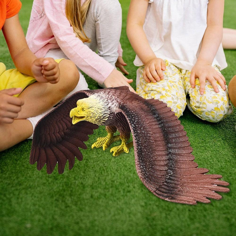 Waterproof Simulated Eagle Model 3D Animals Figures Eagle Toy Cute Realistic Education Ornament