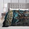 B-BioShocks 2 Remastered Blankets Super Warm Novelty Plush Throw Blanket For Home Decor Airplane Flannel Bedspread Bed Cover