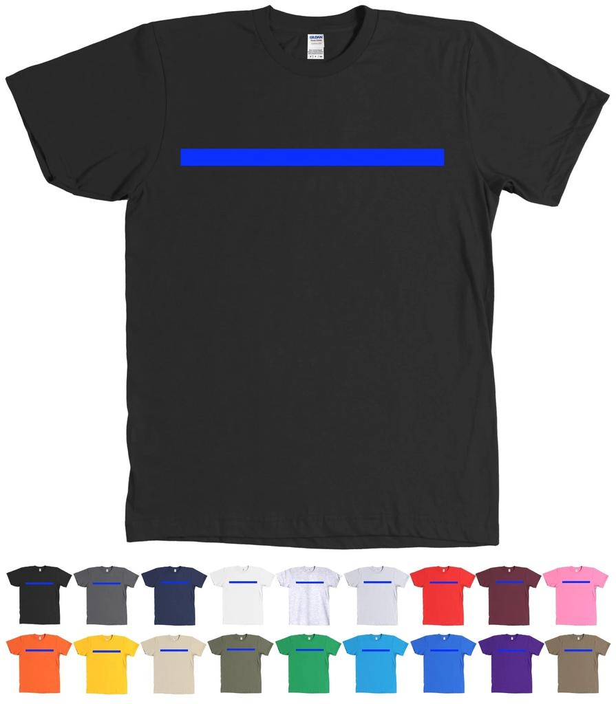 Thin Blue Line Police Support Shirt - NEW - MANY COLORS