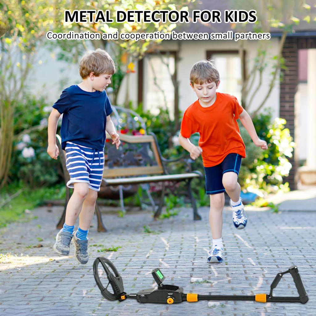 MD-1008A Metal Detector for Kids, Waterproof Search Coil Kids Metal Detector with LCD Display &   Stem, High Accuracy Professional Metal Dete
