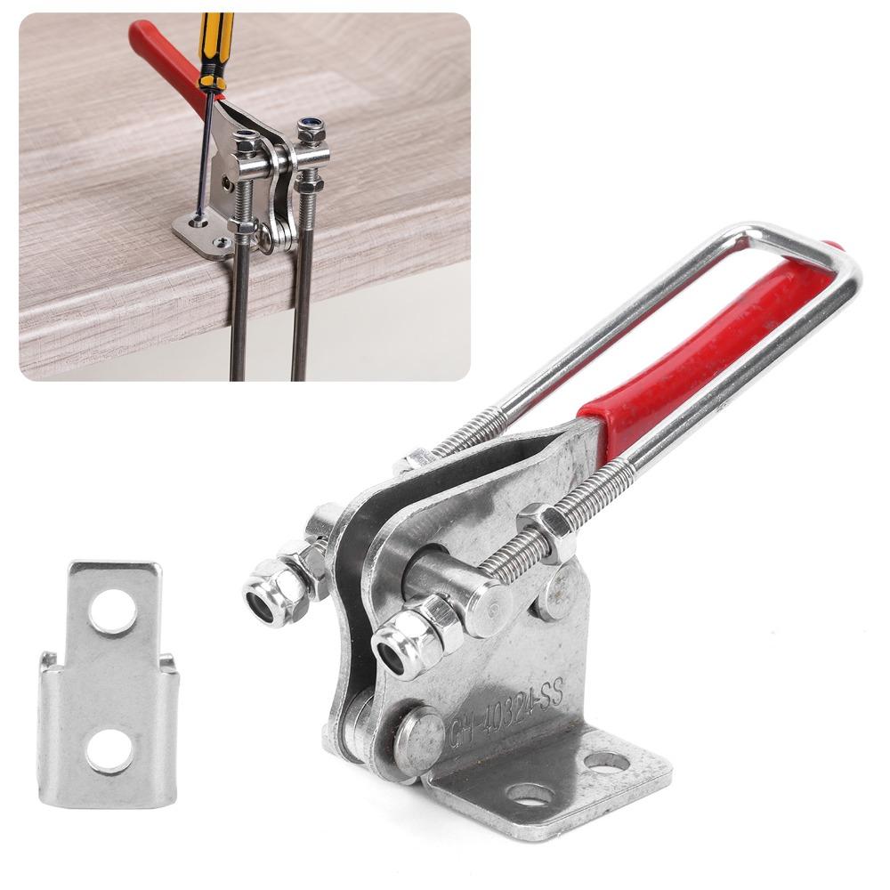 2PCS Heavy Duty Latch Catch Adjustable Hasp Latch Durable Toggle Clamp
