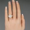 Gorgeous Crystal Pear Cubic Zirconia Women Rings Noble Wedding Engagement Party Bridal Ring Gold Color Fashion Jewelry