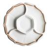 Ceramic Division Plate Seafood Barbecue Tableware Household Platter Cold Dish Braised Dishes Dinner Plates