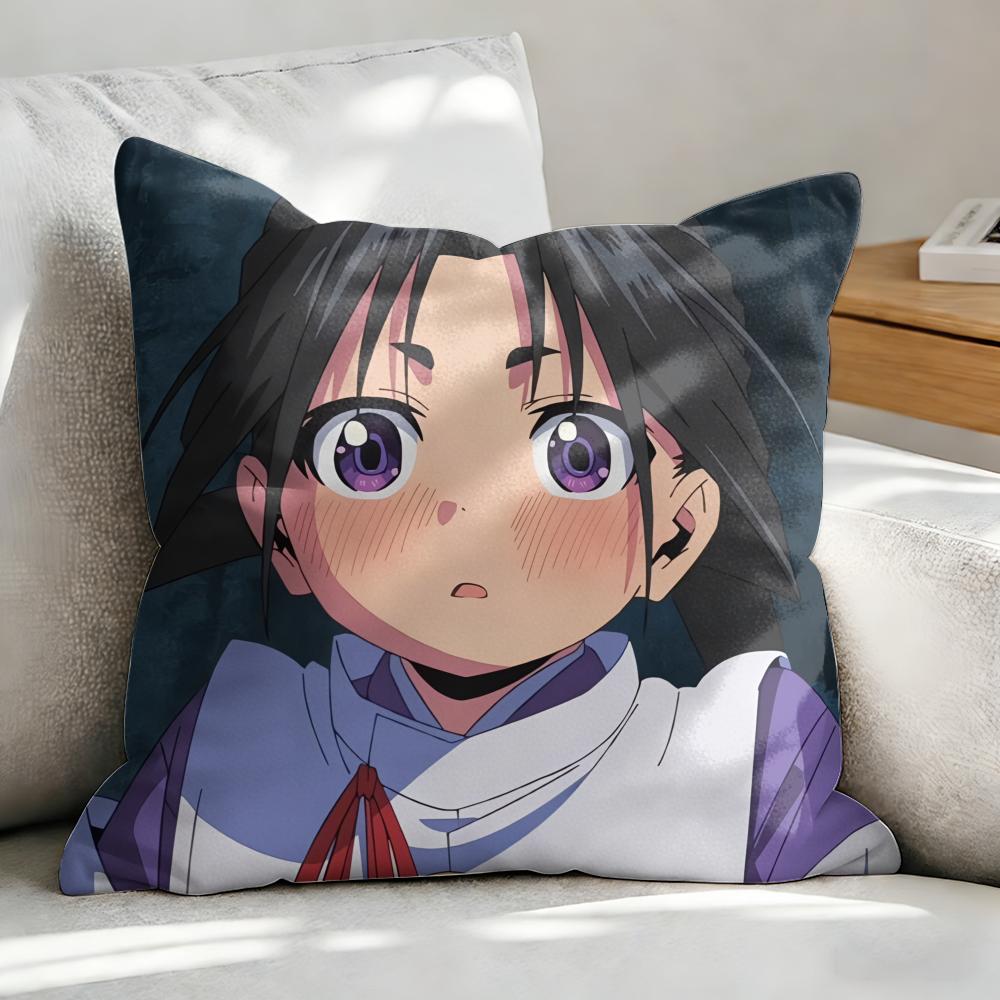 Anime The E-Elusive Samurai Cushion Cover Soft Plush Fabric Double-Sided Printed Sofa Cushion Cover For All Seasons Home Decor