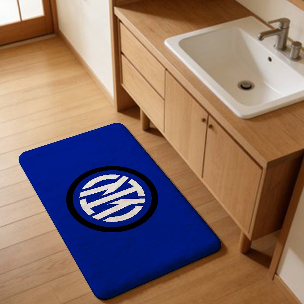 Tapis de couloir lavable antidérapant pour sport Football I-Inter Milan FC Salon Canapé Chaises Zone Tapis de cuisine Paillasson Tapis de sol
