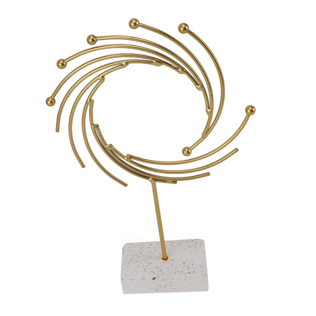 Abstract Sculpture Luxurious Modern Metal Ornament Hand Made Tabletop Decoration for Offices Living Rooms Studies