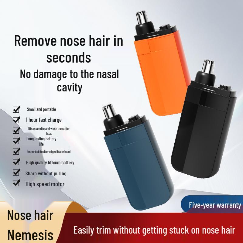 Rechargeable Electric Nose Hair Trimmer for Men & Women