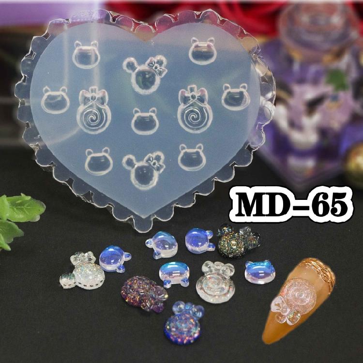 Beatiful Silicone Nail Template Flower Mold DIY Nail Art Mold Silicone Assorted