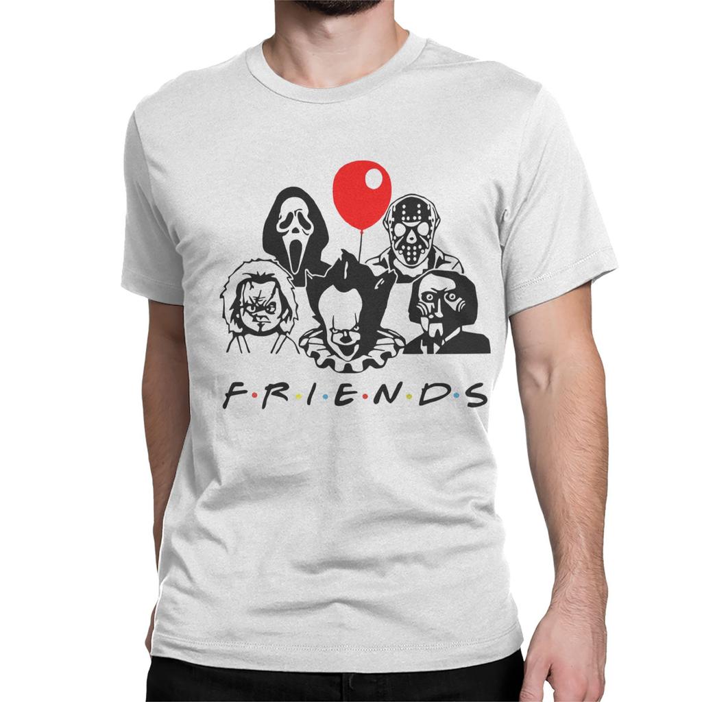 Vintage Stephen King Qo'rqinchli Do'stlar Erkaklar Ayollar uchun 100% Paxtadan T-shirt Jennifer Aniston Qisqa Yengli Maykalar Sovg'a Kiyimlar