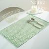 New Chinese Style Cotton-Linen Woven Placemat Coaster & Heat-Resistant Dining Table Mat for Kindergarten.