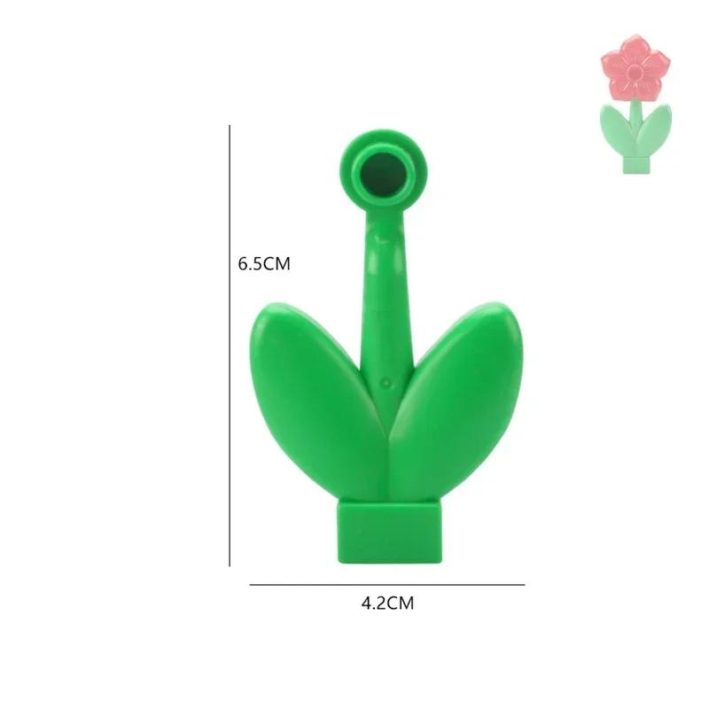 Große Bausteine Outdoor Wald Pflanzen Serie Blume Gras Baum Bauernhof Schmuck Zubehör Kompatible Szenen Spielzeug Kinder Bausteine