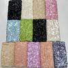 5+7+9mm Sequins Lace Fabric Fashion Design Handmade Embrordered Net Lace with Full Sequin Fabric for Party Evening Dress Cloth
