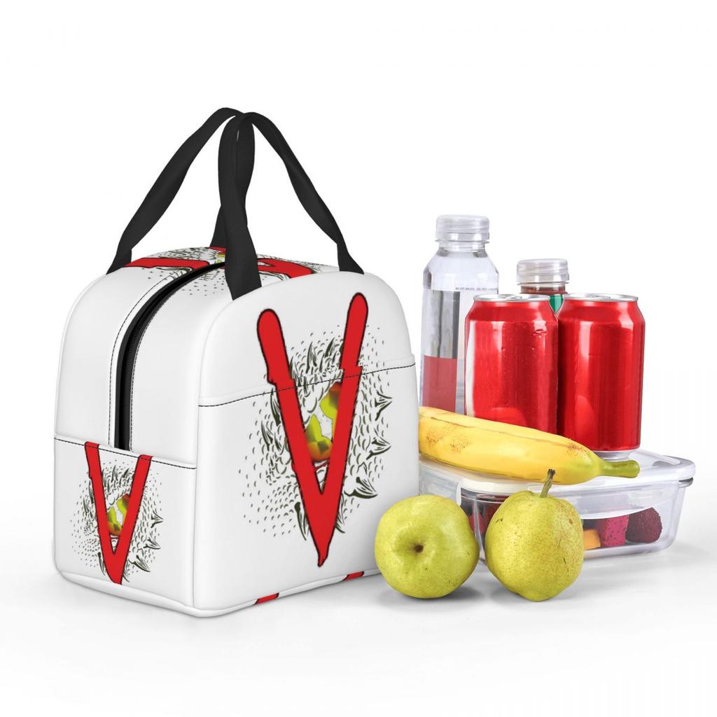 V The Visitors Insignia Insulated Lunch Bag for Kids School Cooler Thermal Food Box Tote Leakproof Lunch Boxes Container