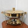 Stainless Steel Round Chafing Dish with Hangable Heat Preservation Container