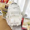 Schoolbag Female Junior High School Students' High capacity High School Students' Backpacks Are High Value  Light and Simple Backpacks.