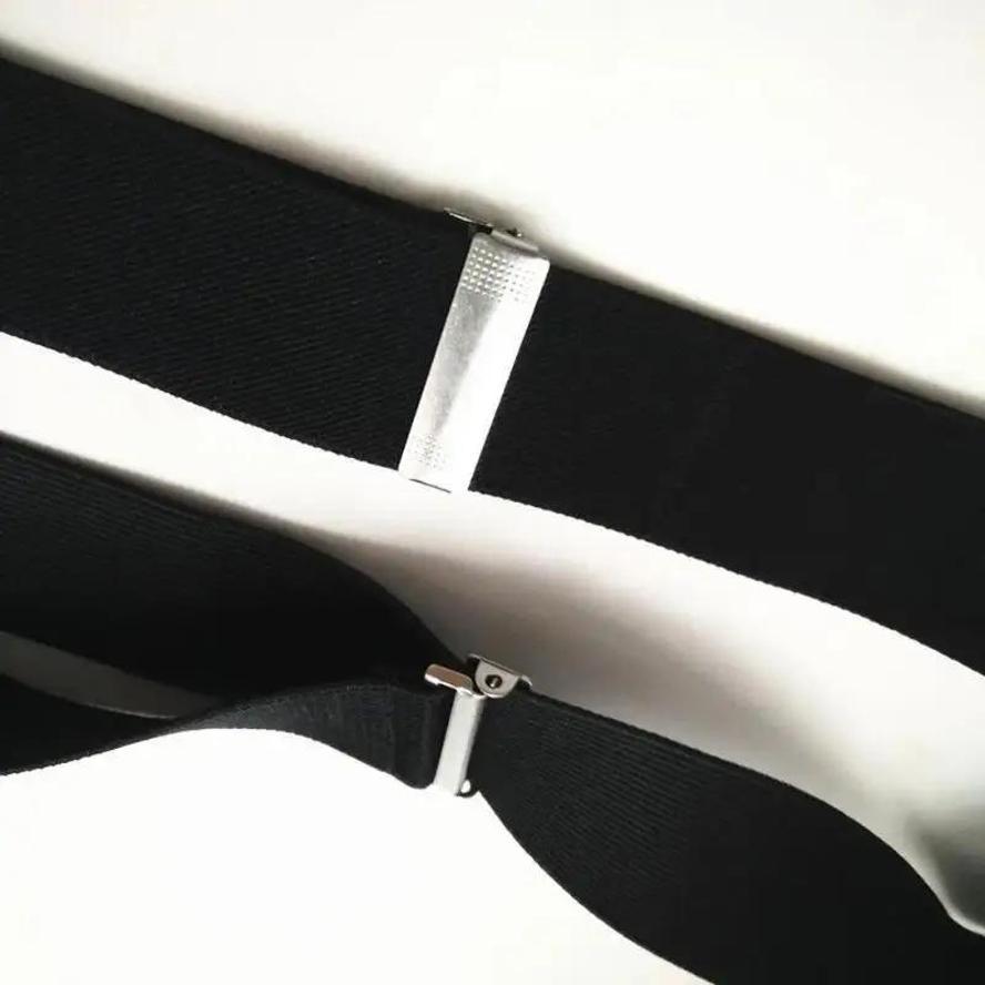 1 Pcs Fashion Women Men Unisex Clip On Braces Elastic Slim Suspender Y Back Suspenders Male Pants