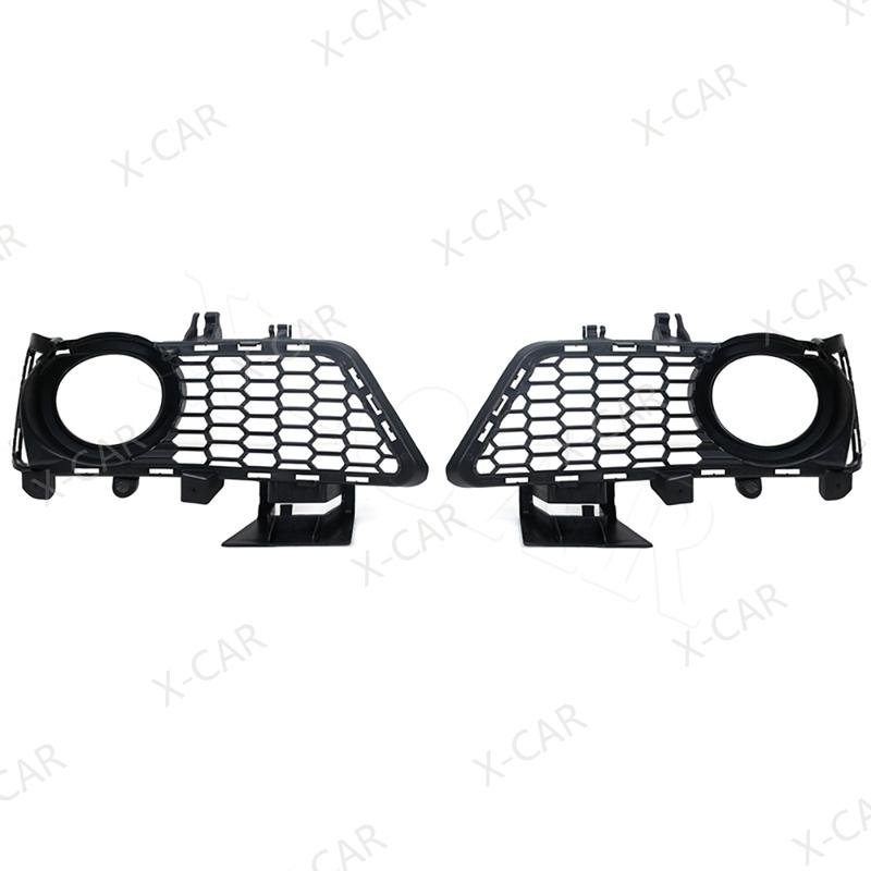 2PCS For BMW 3 Series F30 F31 2011 2012 2013 2014 2015 Front Bumper Fog Light Lamp Grille Honeycomb Cover Frame 51118054156