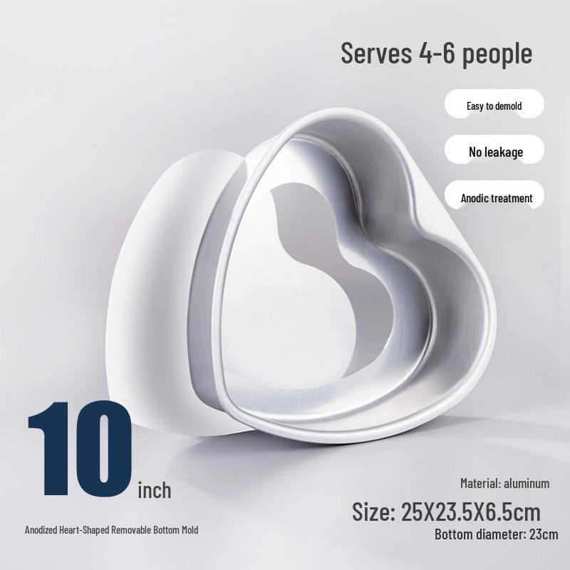 Chiffon Cake Mold Set with Removable Bottom: 4", 6", 8", 10" for Oven Use