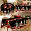 Christmas Tablecloth Santa Snowman Table Cover Christmas Party Table Decorations For Home 2025 Navidad Notal Noel Xmas Ornaments