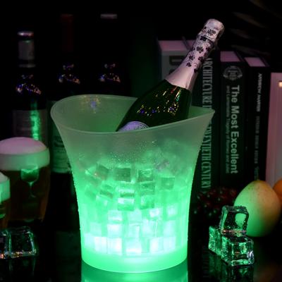 Bar Ice Bucket LED Luminous Ice Bucket LED Ice Bucket Champagne Bucket Boat Type Ice Bucket