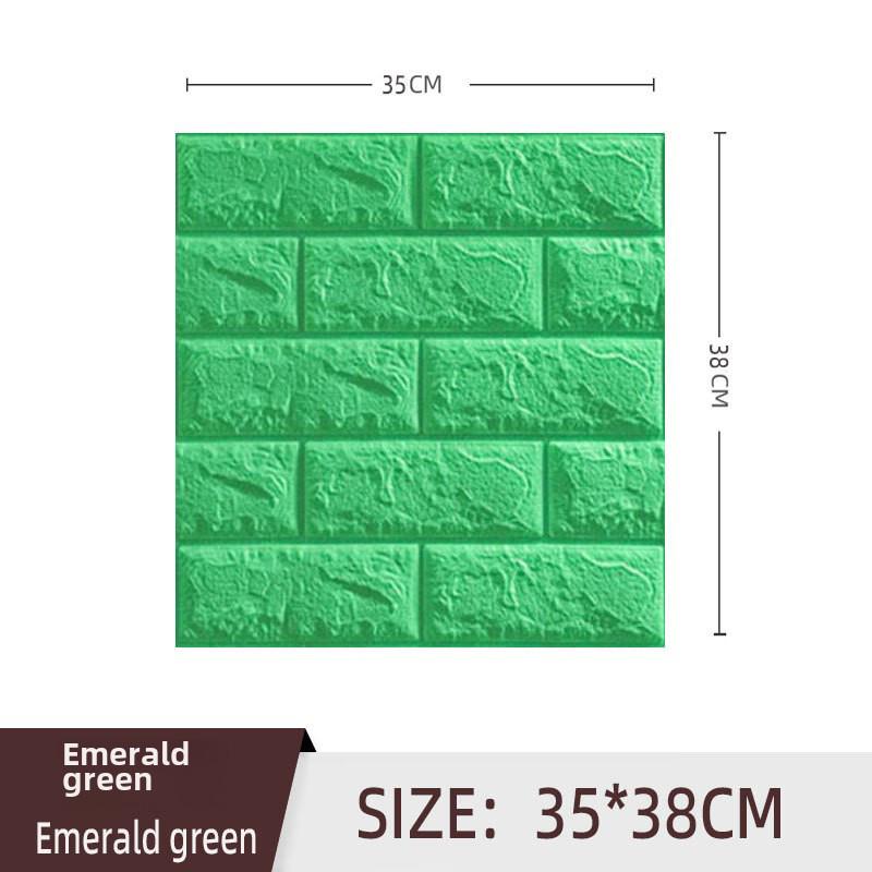 3D XPE Foam Self-Adhesive Brick Wall Stickers, 30x30cm, Small Size