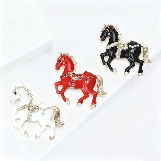 Horse Christmas Ornaments Sparkly Rhinestone Horse Hanging Decoration