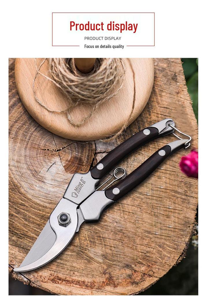 Stainless Steel Floral and Garden Pruning Shears for Thick Branches
