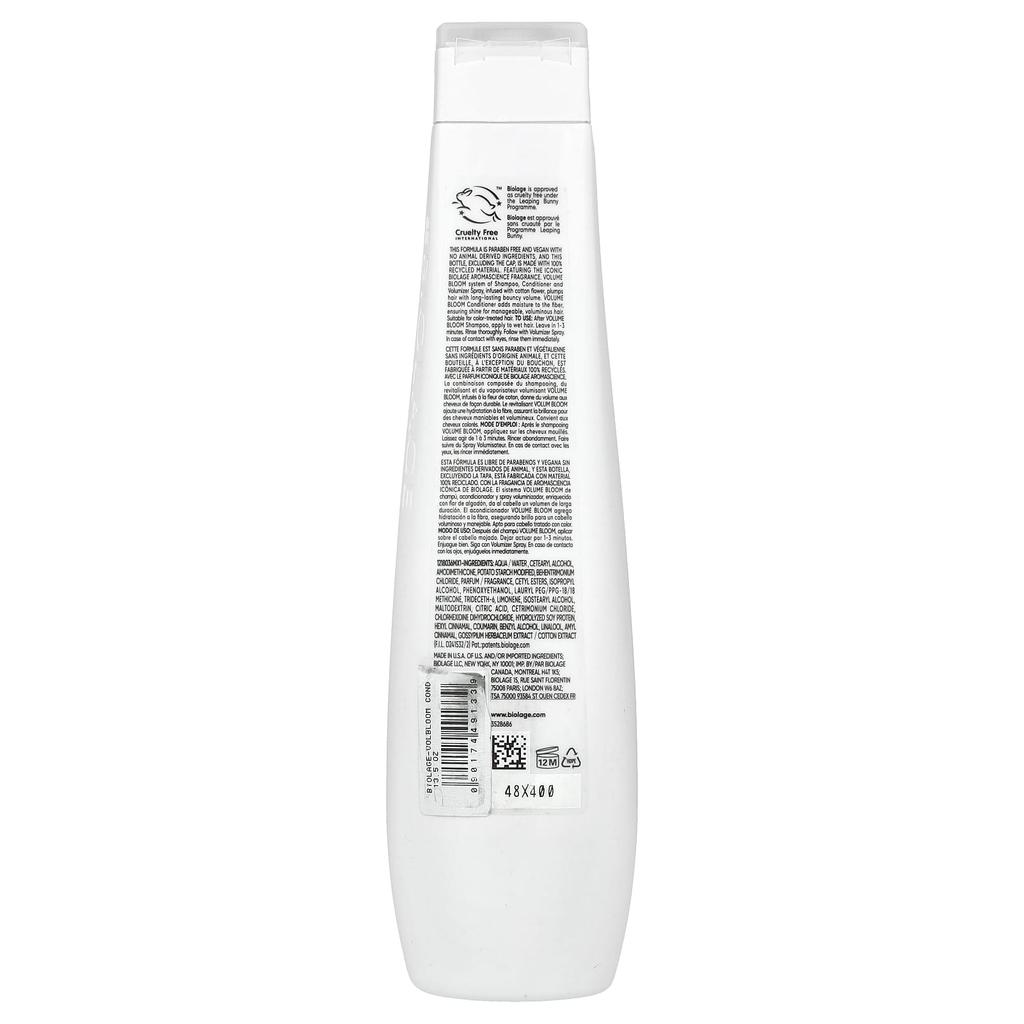 BIOLAGE Volume Bloom, Conditioner, for Fine Hair, 13.5 Fl Oz (400 Ml)