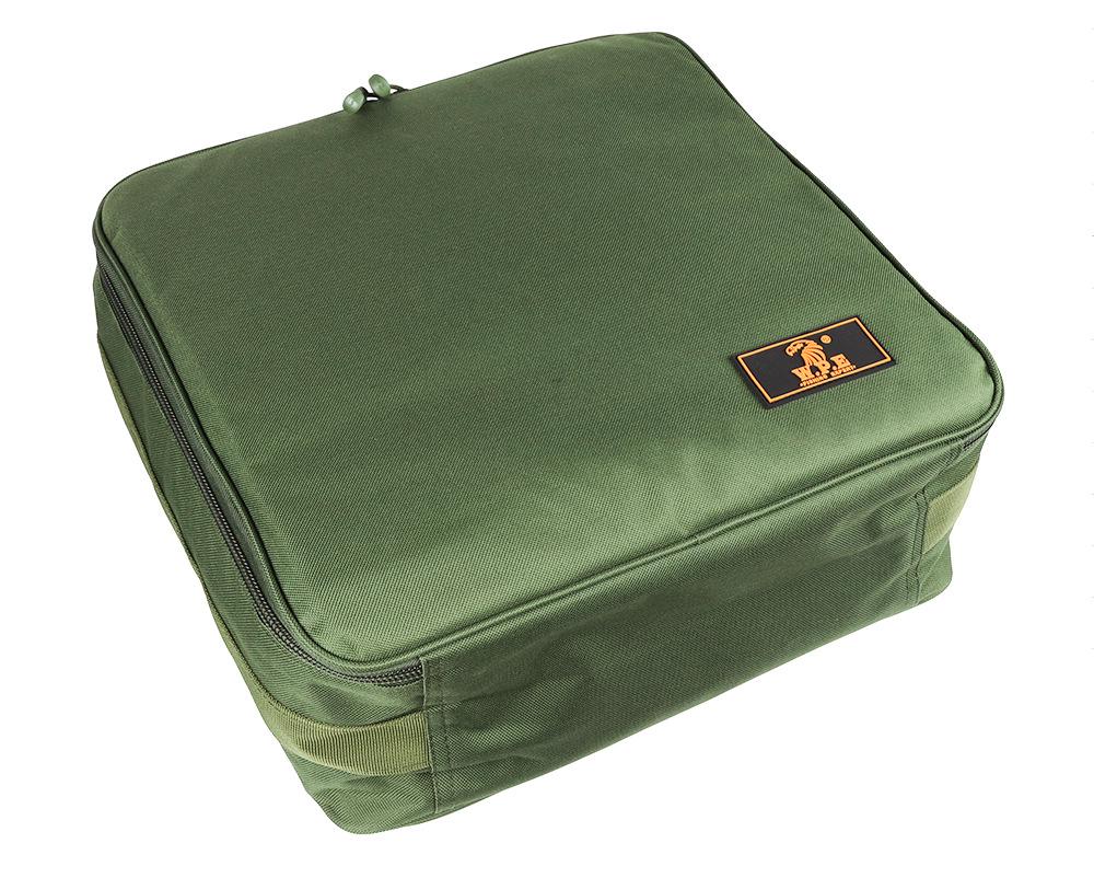 W.P.E Carp Reel Tackle Bag - Splashproof 37x37x15cm Fishing Handbag for Accessories