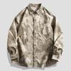 Spring Shirt Men's Korean Version Loose Collared Long Sleeved Pure Cotton Shirt Couple Jacket