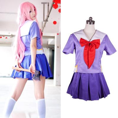 Scione S-2XL Hot Future Diary Gasai Yuno Mirai Nikki školní uniforma cosplay kostým kostým