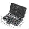 Ratcheting Screwdriver Set Interchangeable with Case Compact Repair Tool Kit for