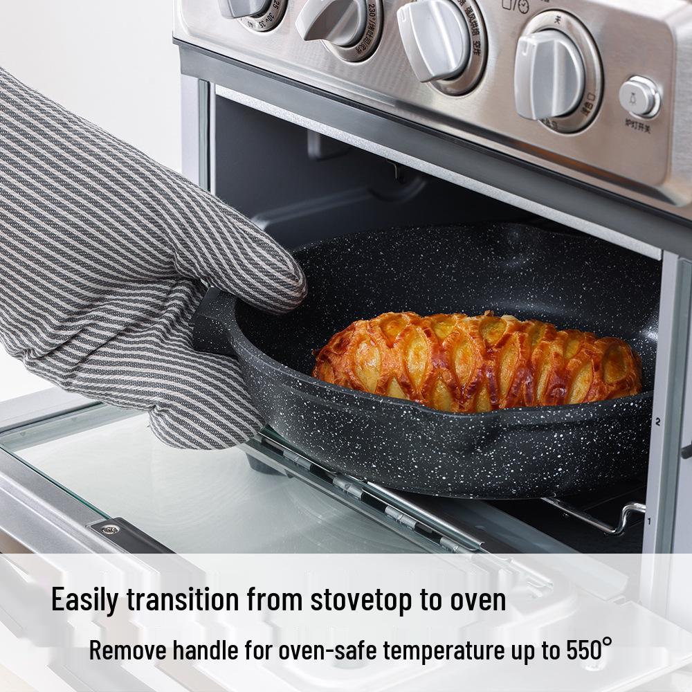Non-Stick Flat-Bottomed Frying Pan for Steak, Omelette, Pancake, Breakfast, Stir-Fry, Gas & Induction Cookers