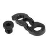 RISK Bicycle Rear Derailleur Hanger Aluminum Bicycle Tail Hook Extender for 40T 42T 46T 50T 52T Mountain BikeBlack