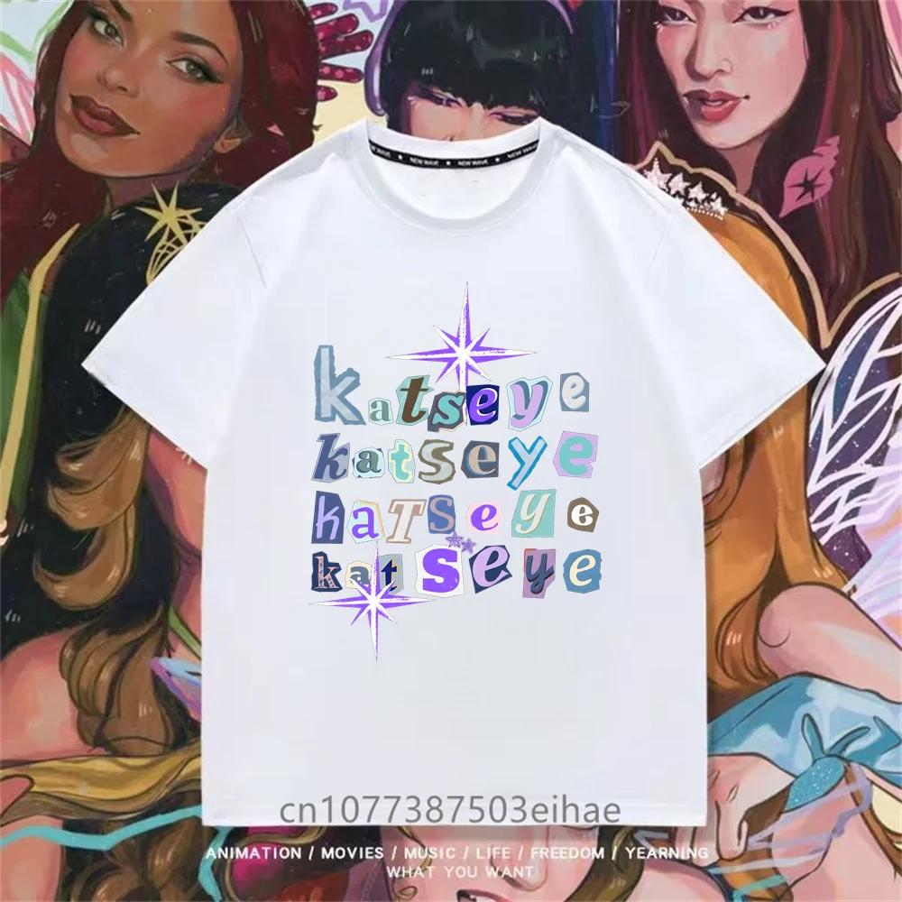 Summer Short Sleeve Tops Global Girl Group Katseye Graphic T Shirt Kids Casual Cotton Tshirt Baby Girls Tshirt Toddler Boys Top 100